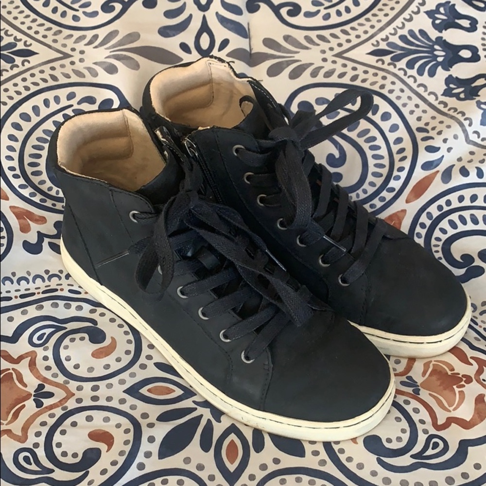Black Ugg high top sneakers